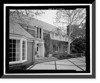 Historic Framed Print, Morris Landau House, 638 North Faring Road, Los Angeles, Los Angeles County, CA - 7,  17-7/8" x 21-7/8"