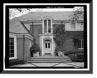 Historic Framed Print, Morris Landau House, 638 North Faring Road, Los Angeles, Los Angeles County, CA - 8,  17-7/8" x 21-7/8"