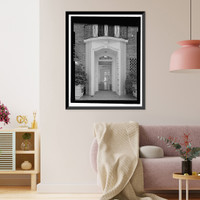 Historic Framed Print, Morris Landau House, 638 North Faring Road, Los Angeles, Los Angeles County, CA - 9,  17-7/8" x 21-7/8"