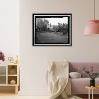 Historic Framed Print, Morris Landau House, 638 North Faring Road, Los Angeles, Los Angeles County, CA - 11,  17-7/8" x 21-7/8"