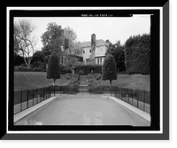 Historic Framed Print, Morris Landau House, 638 North Faring Road, Los Angeles, Los Angeles County, CA - 12,  17-7/8" x 21-7/8"
