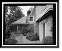 Historic Framed Print, Morris Landau House, 638 North Faring Road, Los Angeles, Los Angeles County, CA - 21,  17-7/8" x 21-7/8"