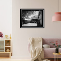 Historic Framed Print, Morris Landau House, 638 North Faring Road, Los Angeles, Los Angeles County, CA - 31,  17-7/8" x 21-7/8"