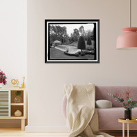 Historic Framed Print, Morris Landau House, 638 North Faring Road, Los Angeles, Los Angeles County, CA - 33,  17-7/8" x 21-7/8"