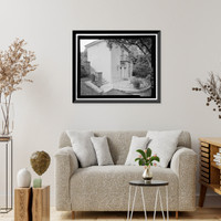 Historic Framed Print, Morris Landau House, 638 North Faring Road, Los Angeles, Los Angeles County, CA - 38,  17-7/8" x 21-7/8"