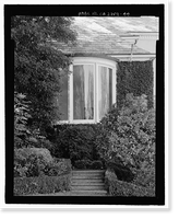 Historic Framed Print, Morris Landau House, 638 North Faring Road, Los Angeles, Los Angeles County, CA - 44,  17-7/8" x 21-7/8"