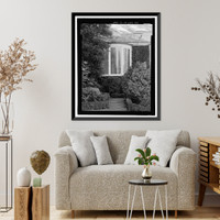 Historic Framed Print, Morris Landau House, 638 North Faring Road, Los Angeles, Los Angeles County, CA - 44,  17-7/8" x 21-7/8"