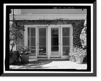 Historic Framed Print, Morris Landau House, 638 North Faring Road, Los Angeles, Los Angeles County, CA - 45,  17-7/8" x 21-7/8"