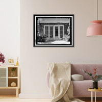 Historic Framed Print, Morris Landau House, 638 North Faring Road, Los Angeles, Los Angeles County, CA - 45,  17-7/8" x 21-7/8"