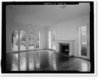 Historic Framed Print, Morris Landau House, 638 North Faring Road, Los Angeles, Los Angeles County, CA - 52,  17-7/8" x 21-7/8"