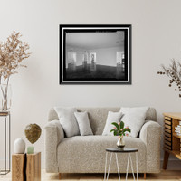 Historic Framed Print, Morris Landau House, 638 North Faring Road, Los Angeles, Los Angeles County, CA - 54,  17-7/8" x 21-7/8"