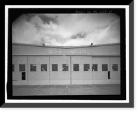 Historic Framed Print, U.S. Naval Base, Pearl Harbor, Seaplane Hangar, Lexington Boulevard, south of Enterprise Street, Pearl Harbor, Honolulu County, HI - 4,  17-7/8" x 21-7/8"