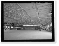 Historic Framed Print, U.S. Naval Base, Pearl Harbor, Seaplane Hangar, Lexington Boulevard, south of Enterprise Street, Pearl Harbor, Honolulu County, HI - 6,  17-7/8" x 21-7/8"