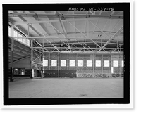 Historic Framed Print, U.S. Naval Base, Pearl Harbor, Seaplane Hangar, Lexington Boulevard, south of Enterprise Street, Pearl Harbor, Honolulu County, HI - 9,  17-7/8" x 21-7/8"