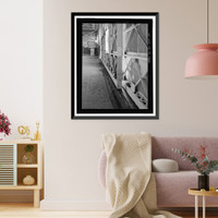 Historic Framed Print, U.S. Naval Base, Pearl Harbor, Seaplane Hangar, Lexington Boulevard, south of Enterprise Street, Pearl Harbor, Honolulu County, HI - 11,  17-7/8" x 21-7/8"