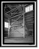 Historic Framed Print, U.S. Naval Base, Pearl Harbor, Seaplane Hangar, Lexington Boulevard, south of Enterprise Street, Pearl Harbor, Honolulu County, HI - 12,  17-7/8" x 21-7/8"