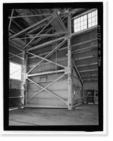 Historic Framed Print, U.S. Naval Base, Pearl Harbor, Seaplane Hangar, Lexington Boulevard, south of Enterprise Street, Pearl Harbor, Honolulu County, HI - 12,  17-7/8" x 21-7/8"