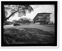 Historic Framed Print, U.S. Naval Base, Pearl Harbor, Administration Office Annex. Southeast Extension, Avenue E between Seventh & Eighth Streets, Pearl Harbor, Honolulu County, HI,  17-7/8" x 21-7/8"