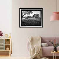 Historic Framed Print, U.S. Naval Base, Pearl Harbor, Administration Office Annex. Southeast Extension, Avenue E between Seventh & Eighth Streets, Pearl Harbor, Honolulu County, HI,  17-7/8" x 21-7/8"
