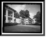 Historic Framed Print, U.S. Naval Base, Pearl Harbor, Administration Office Annex. Southeast Extension, Avenue E between Seventh & Eighth Streets, Pearl Harbor, Honolulu County, HI - 2,  17-7/8" x 21-7/8"