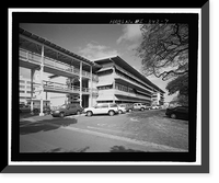 Historic Framed Print, U.S. Naval Base, Pearl Harbor, Administration Office Annex. Southeast Extension, Avenue E between Seventh & Eighth Streets, Pearl Harbor, Honolulu County, HI - 3,  17-7/8" x 21-7/8"