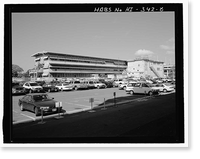 Historic Framed Print, U.S. Naval Base, Pearl Harbor, Administration Office Annex. Southeast Extension, Avenue E between Seventh & Eighth Streets, Pearl Harbor, Honolulu County, HI - 4,  17-7/8" x 21-7/8"
