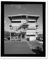Historic Framed Print, U.S. Naval Base, Pearl Harbor, Administration Office Annex. Southeast Extension, Avenue E between Seventh & Eighth Streets, Pearl Harbor, Honolulu County, HI - 5,  17-7/8" x 21-7/8"