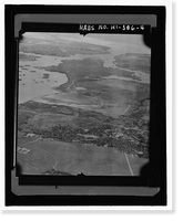 Historic Framed Print, U.S. Naval Base, Pearl Harbor, Waipio Peninsula, Waipo Peninsula, Pearl Harbor, Honolulu County, HI - 4,  17-7/8" x 21-7/8"