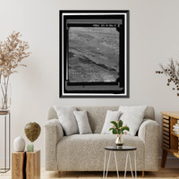 Historic Framed Print, U.S. Naval Base, Pearl Harbor, Waipio Peninsula, Waipo Peninsula, Pearl Harbor, Honolulu County, HI - 5,  17-7/8" x 21-7/8"