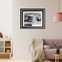 Historic Framed Print, U.S. Naval Base, Pearl Harbor, Waipio Peninsula, Waipo Peninsula, Pearl Harbor, Honolulu County, HI - 10,  17-7/8" x 21-7/8"