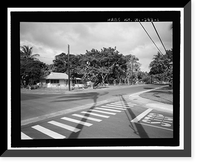 Historic Framed Print, U.S. Naval Base, Pearl Harbor, Pearl City Peninsula, Pearl Harbor, Honolulu County, HI,  17-7/8" x 21-7/8"