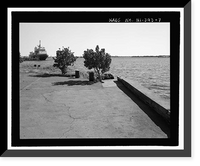 Historic Framed Print, U.S. Naval Base, Pearl Harbor, Pearl City Peninsula, Pearl Harbor, Honolulu County, HI - 7,  17-7/8" x 21-7/8"