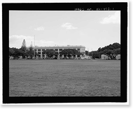 Historic Framed Print, U.S. Naval Base, Pearl Harbor, Gymnasium & Theater, Neville Way, Pearl Harbor, Honolulu County, HI,  17-7/8" x 21-7/8"