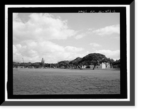 Historic Framed Print, U.S. Naval Base, Pearl Harbor, Gymnasium & Theater, Neville Way, Pearl Harbor, Honolulu County, HI - 2,  17-7/8" x 21-7/8"
