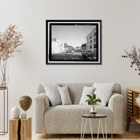 Historic Framed Print, U.S. Naval Base, Pearl Harbor, Gymnasium & Theater, Neville Way, Pearl Harbor, Honolulu County, HI - 4,  17-7/8" x 21-7/8"