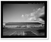 Historic Framed Print, U.S. Naval Base, Pearl Harbor, Storehouse for Defense Battalion Type, Between Port Royal Street & Fuller Way, Pearl Harbor, Honolulu County, HI - 2,  17-7/8" x 21-7/8"