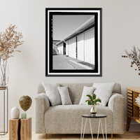 Historic Framed Print, U.S. Naval Base, Pearl Harbor, Storehouse for Defense Battalion Type, Between Port Royal Street & Fuller Way, Pearl Harbor, Honolulu County, HI - 8,  17-7/8" x 21-7/8"