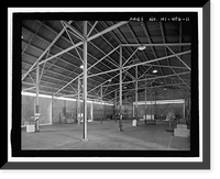 Historic Framed Print, U.S. Naval Base, Pearl Harbor, Storehouse for Defense Battalion Type, Between Port Royal Street & Fuller Way, Pearl Harbor, Honolulu County, HI - 11,  17-7/8" x 21-7/8"