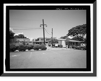 Historic Framed Print, U.S. Naval Base, Pearl Harbor, Bloch Recreation Center & Arena, Between Center Drive & North Road near Nimitz Gate, Pearl Harbor, Honolulu County, HI,  17-7/8" x 21-7/8"