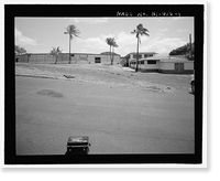 Historic Framed Print, U.S. Naval Base, Pearl Harbor, Bloch Recreation Center & Arena, Between Center Drive & North Road near Nimitz Gate, Pearl Harbor, Honolulu County, HI - 4,  17-7/8" x 21-7/8"