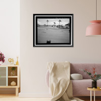 Historic Framed Print, U.S. Naval Base, Pearl Harbor, Bloch Recreation Center & Arena, Between Center Drive & North Road near Nimitz Gate, Pearl Harbor, Honolulu County, HI - 4,  17-7/8" x 21-7/8"