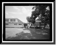 Historic Framed Print, U.S. Naval Base, Pearl Harbor, Bloch Recreation Center & Arena, Between Center Drive & North Road near Nimitz Gate, Pearl Harbor, Honolulu County, HI - 5,  17-7/8" x 21-7/8"