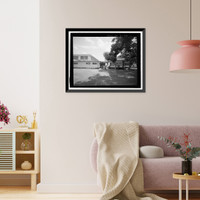 Historic Framed Print, U.S. Naval Base, Pearl Harbor, Bloch Recreation Center & Arena, Between Center Drive & North Road near Nimitz Gate, Pearl Harbor, Honolulu County, HI - 5,  17-7/8" x 21-7/8"