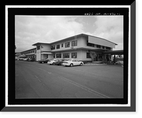 Historic Framed Print, U.S. Naval Base, Pearl Harbor, Combat Intelligence Center, Makalapa Drive in Makalapa Administration Area, Pearl Harbor, Honolulu County, HI,  17-7/8" x 21-7/8"
