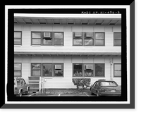 Historic Framed Print, U.S. Naval Base, Pearl Harbor, Combat Intelligence Center, Makalapa Drive in Makalapa Administration Area, Pearl Harbor, Honolulu County, HI - 2,  17-7/8" x 21-7/8"