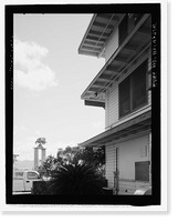 Historic Framed Print, U.S. Naval Base, Pearl Harbor, Joint Intelligence Center, Makalapa Drive in Makalapa Administration Area, Pearl Harbor, Honolulu County, HI - 4,  17-7/8" x 21-7/8"