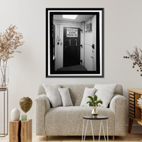 Historic Framed Print, U.S. Naval Base, Pearl Harbor, Joint Intelligence Center, Makalapa Drive in Makalapa Administration Area, Pearl Harbor, Honolulu County, HI - 5,  17-7/8" x 21-7/8"