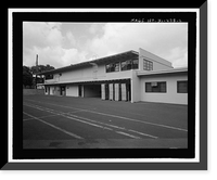 Historic Framed Print, U.S. Naval Base, Pearl Harbor, Commander in Chief Pacific Fleet Garage, Laupele & Ulithe Roads in Makalapa Administration, Pearl Harbor, Honolulu County, HI - 2,  17-7/8" x 21-7/8"