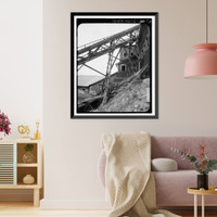 Historic Framed Print, Kennecott Copper Corporation, Concentration Mill, On Copper River & Northwestern Railroad, Kennicott, Valdez-Cordova Census Area, AK - 15,  17-7/8" x 21-7/8"