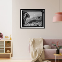 Historic Framed Print, Kennecott Copper Corporation, Concentration Mill, On Copper River & Northwestern Railroad, Kennicott, Valdez-Cordova Census Area, AK - 22,  17-7/8" x 21-7/8"